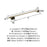 St. Vincent Zinc & Stainless Steel Golden Champagne Towel Bar 4