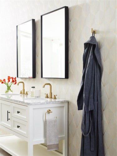 Arrondi Stainless Steel Golden Champagne Towel Ring 7