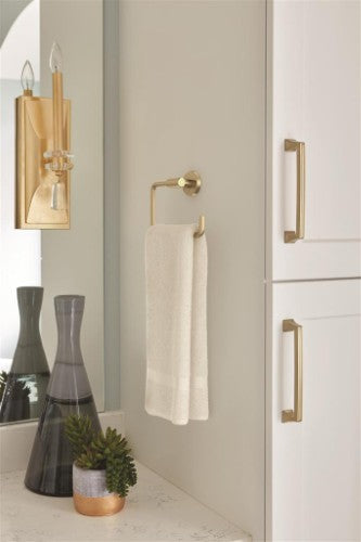 Arrondi Stainless Steel Golden Champagne Towel Ring 6