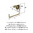 Arrondi Stainless Steel Golden Champagne Towel Ring 4