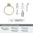 Stature Zinc & Aluminum Golden Champagne Towel Ring 3