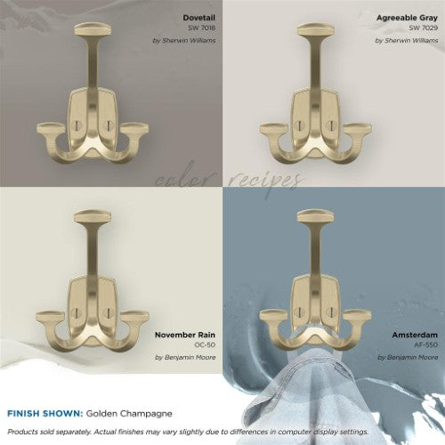Vicinity Zinc Golden Champagne Hook 7
