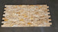 Golden Sienna Travertine Mosaic - 1" x 2" Brick