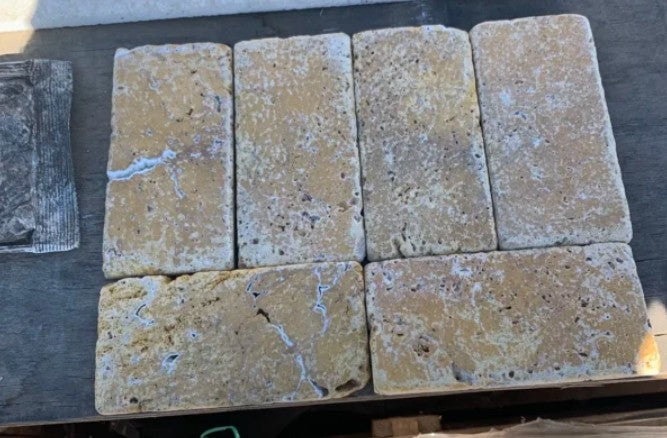 Golden Sienna Travertine Tile Tumbled 2