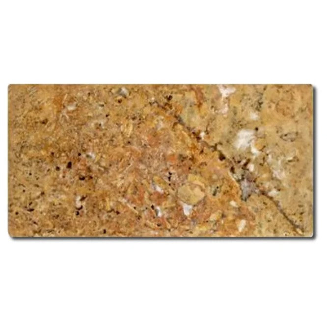 Golden Sienna Travertine Tile Tumbled 1