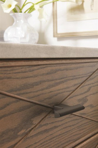 Riva Zinc Graphite Cabinet Knob 3