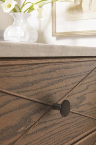 Riva Zinc Graphite Cabinet Knob 3