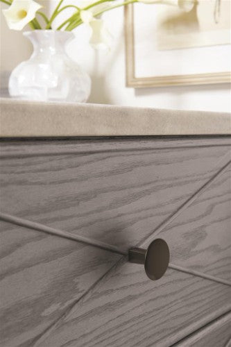 Riva Zinc Graphite Cabinet Knob 4