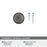 Westerly Zinc Graphite Cabinet Knob 5
