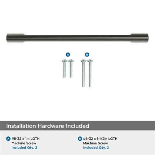 Riva Zinc Graphite Cabinet Pull 24