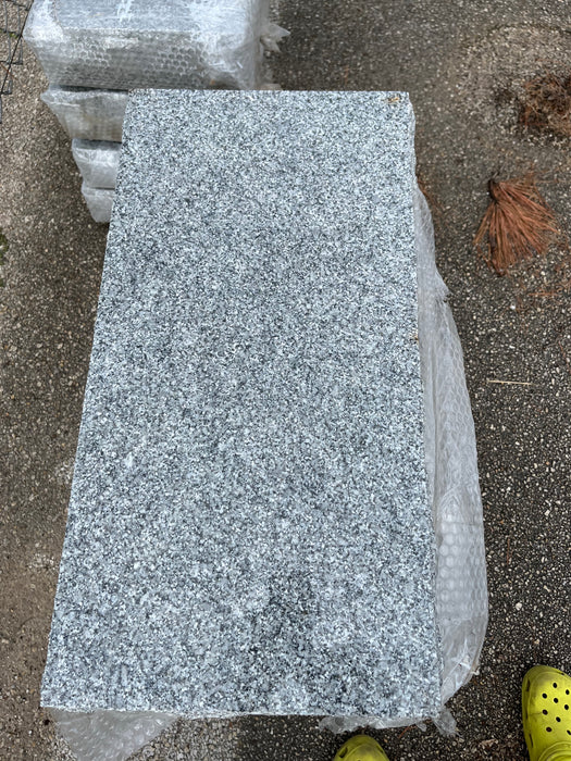 Polished & Sawcut Gray Granite Flat Marker