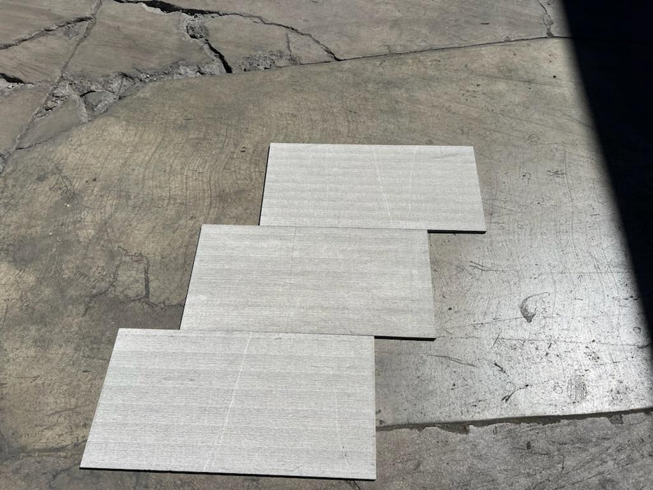 Gray Foussana Limestone Tile Raked 2