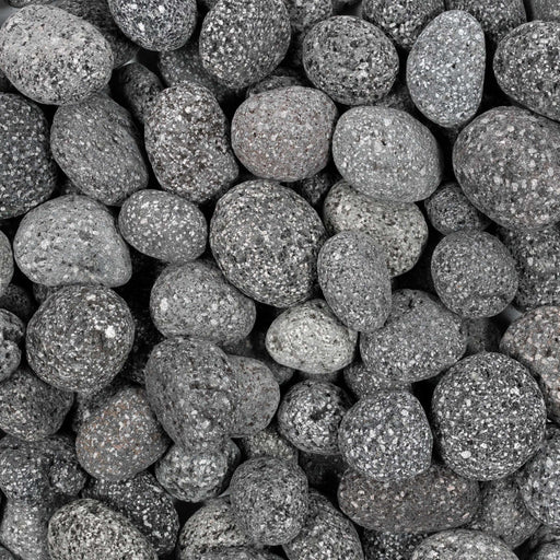 Gray Lava Small Tumbled Basalt Loose Pebble - Random Sizes x 3/8" - 3/2"