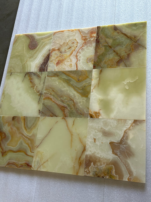 Green Onyx Tile - Honed