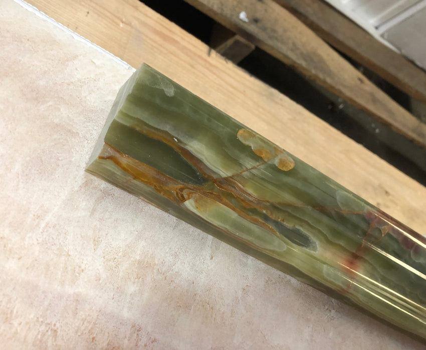 Green Onyx Onyx Liner - 2" x 12" Crown Molding Polished