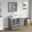 CVC Solid Wood Grey Bathroom Cabinet Grey