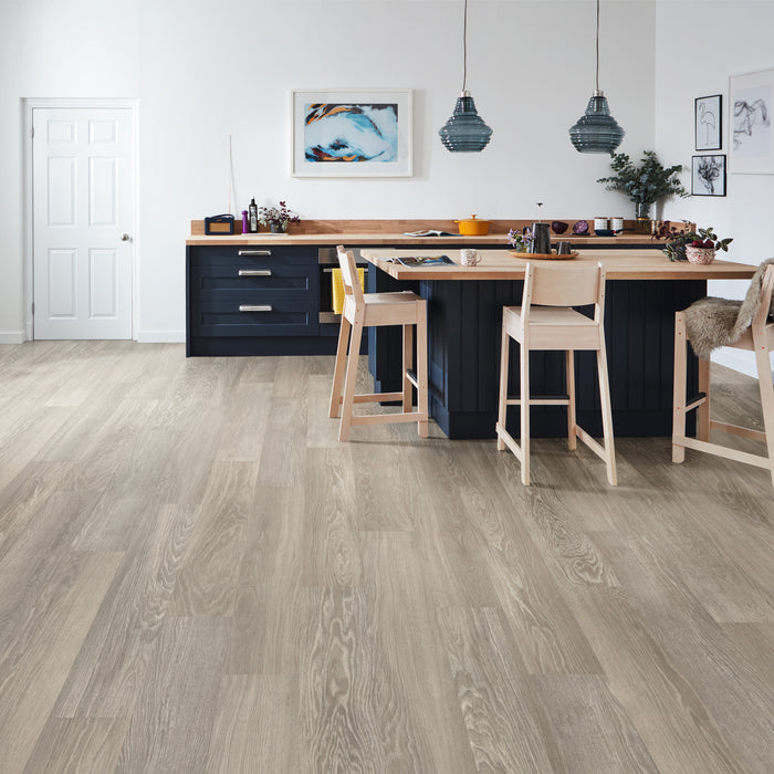 Vinyl Grey Limed Oak Vinyl Tile Textured 3