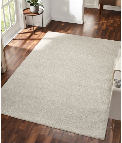 Tucker Wool Grey Frost CLOUD Area Rug TUCKR Textured 2