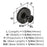 Oberon Zinc & Acrylic Gunmetal / Frosted Acrylic Cabinet Knob 2