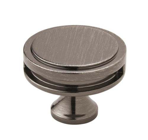 Oberon Zinc Gunmetal Cabinet Knob 2