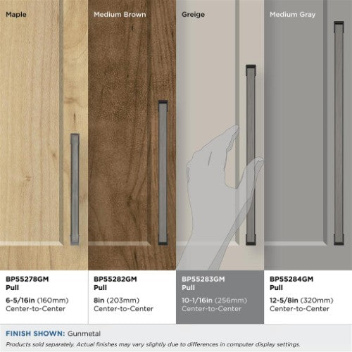 Blackrock Zinc Gunmetal Cabinet Pull 31
