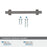 Davenport Zinc Gunmetal Cabinet Pull 27