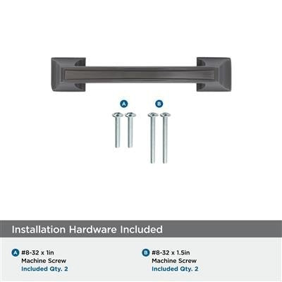 Mulholland Zinc Gunmetal Cabinet Pull 5
