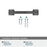 Mulholland Zinc Gunmetal Cabinet Pull 5
