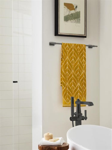 Bronx Zinc & Stainless Steel Gunmetal Towel Bar 13