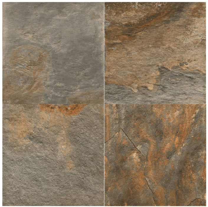 Full Paver Sample - Harmony Slate Porcelain Paver - 24" x 24" x 3/4" Rough