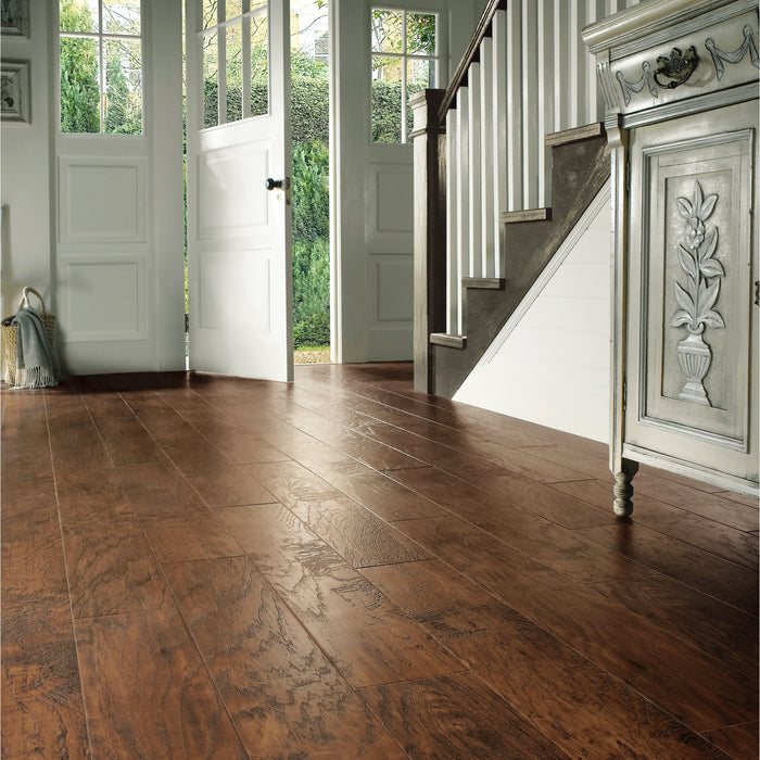 Vinyl Hickory Nutmeg Vinyl Tile Textured 3 3