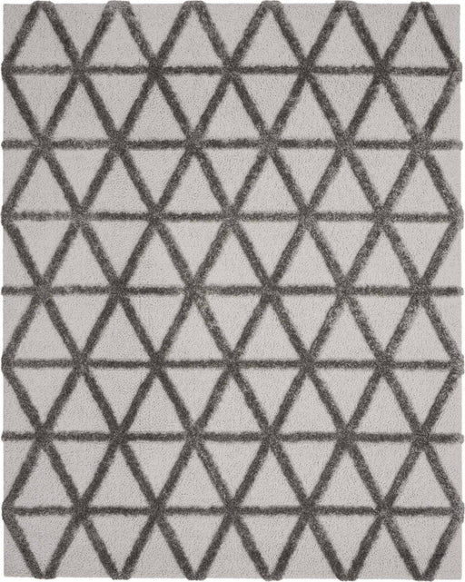 Highlands Grey HND01 Polypropylene & Polyester Contemporary Area Rug - 8 Ft x 10 Ft