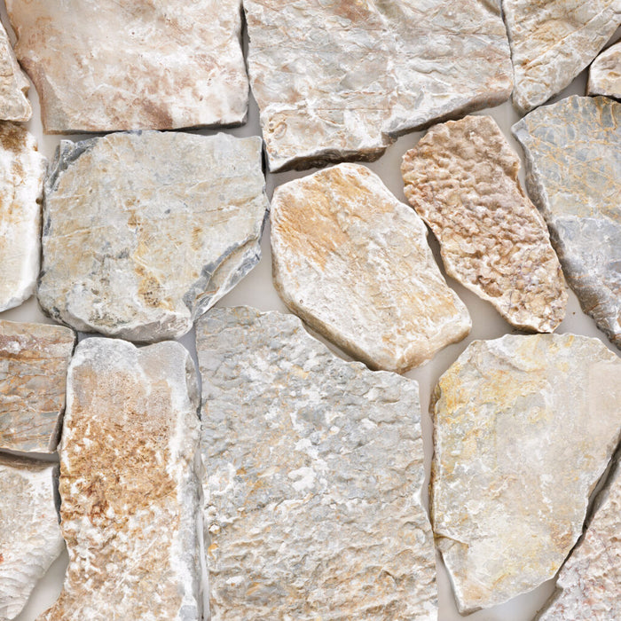 Honey Gold Limestone Thin Veneer Flat Natural Cleft 2