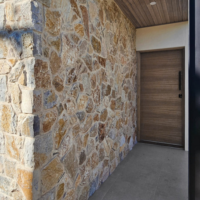 Honey Gold Limestone Thin Veneer Flat Natural Cleft 6