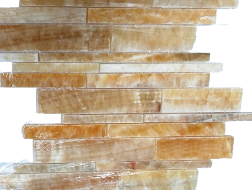 Honey Onyx Mosaic - Linear Polished