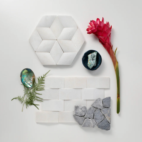 Island Stone Random Grey Marble Tumbled Marble Mosaic | Lowest Price ...