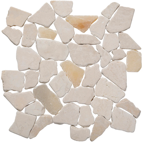 Island Stone Random Beige Marble Tumbled Marble Mosaic | Lowest Price ...