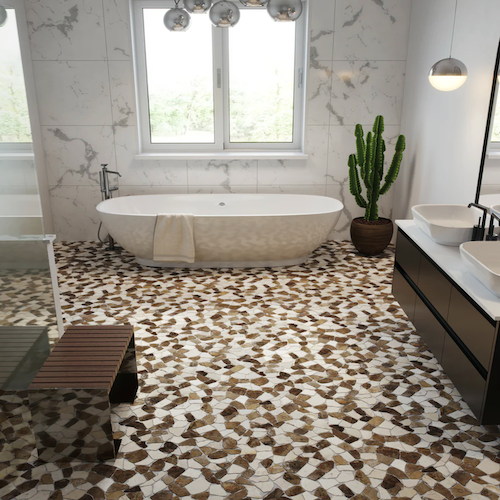 Random Marble Beige & Tan Marble