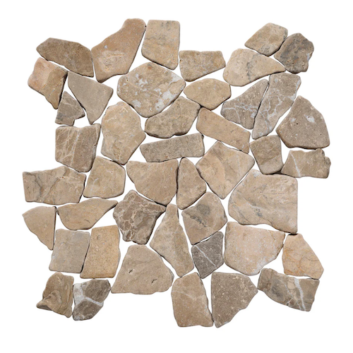 Island Stone Random Tan Marble Tumbled Marble Mosaic | Lowest Price ...
