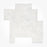Ice White Sandblasted & Brushed Marble Paver Versailles Pattern
