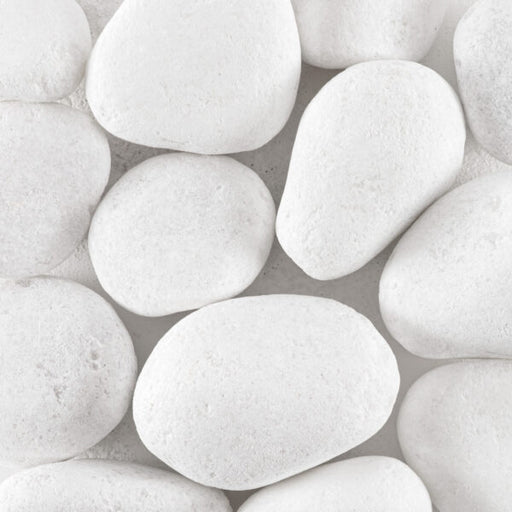 Ice White Large Marble Loose Pebble Tumbled 1
