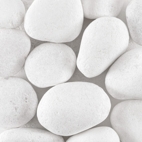 Ice White Large Marble Loose Pebble Tumbled 1