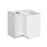 Shady White Wood Corner Lazy Susan Base Cabinet 1