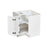 Shady White Wood Corner Lazy Susan Base Cabinet 2
