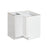 Shady White Wood Corner Lazy Susan Base Cabinet 1