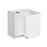 Mallorca White Wood Corner Lazy Susan Base Cabinet 1