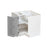Mallorca Dolphin Gray Wood Corner Lazy Susan Base Cabinet 2
