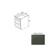Slim Shaker Style Wood Aston Green Vanity Drawer Base Aston Green 1