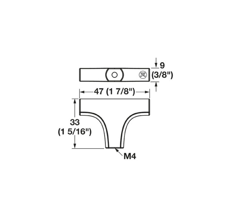 Lito Zinc Cabinet Knob Nickel Plated 2