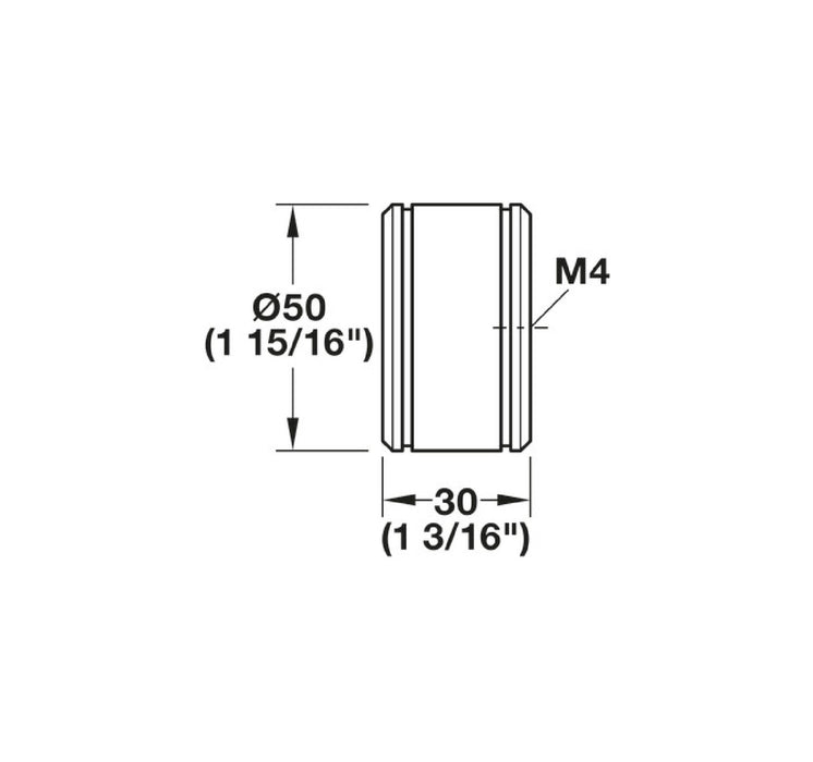 Corvo Zinc Alloy Cabinet Knob Brushed Nickel 2